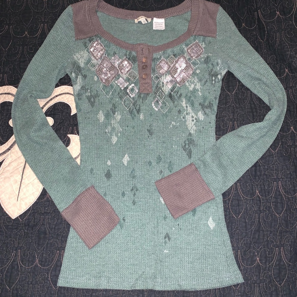 MissMe girls- size Small, thermal look long sleeve